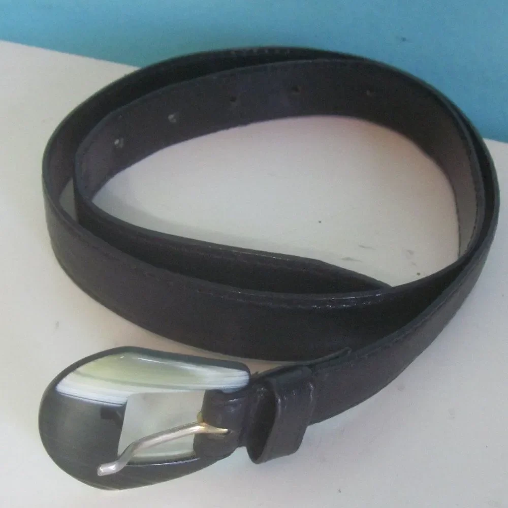 Vintage Italian Leather Belt  25